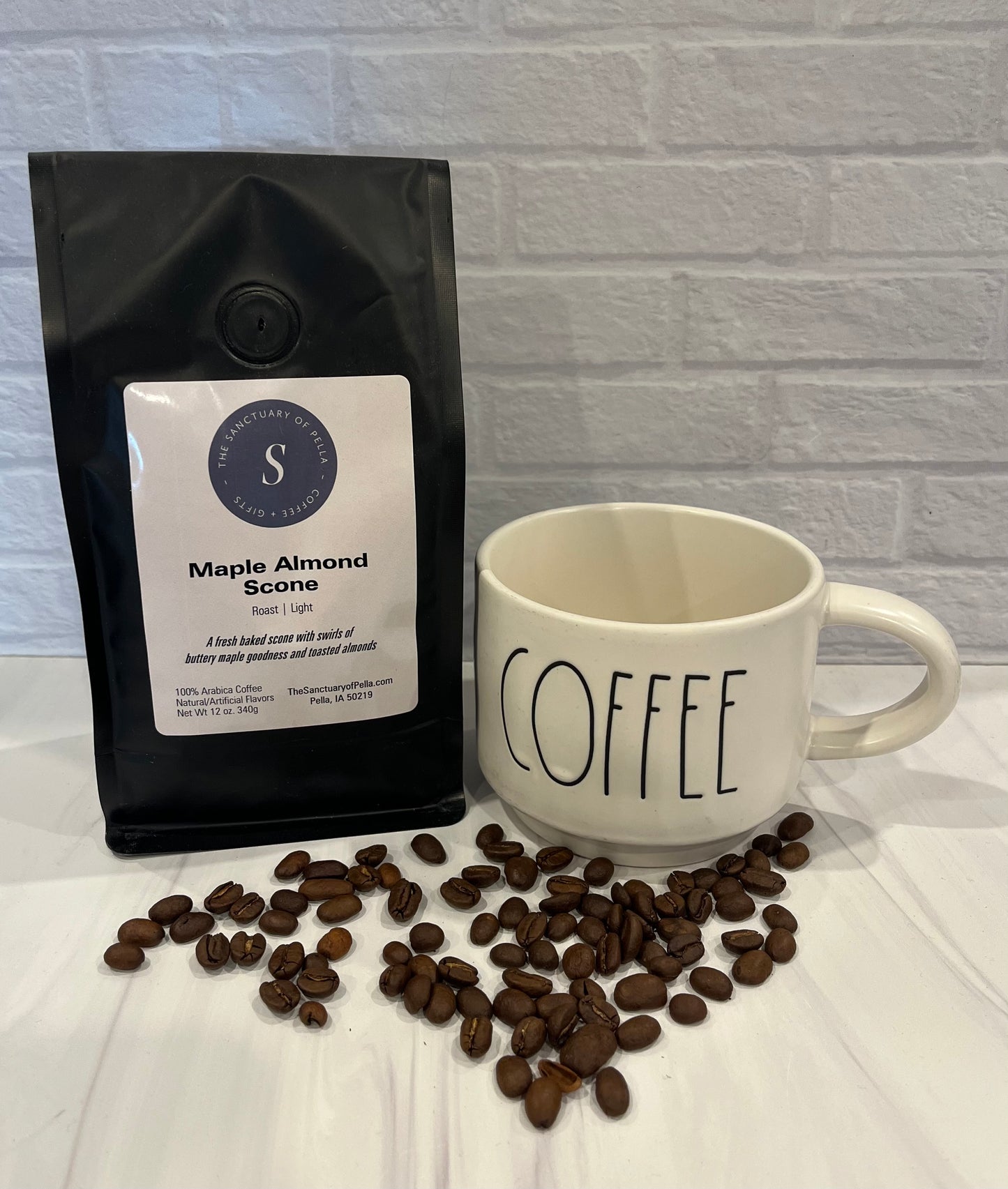 Maple Almond Scone Whole Bean Coffee